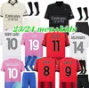 AC M Milan Soccer Jerseys 2023 2024 Rebic theo reijnders Kessie de Ketelaere Rafa Leao Giroud Pulisic R.leao Football Dorts Ibrahimovic Men Kids Kids uniformi