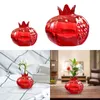 Vaser Hydroponic Plant Pot Desk Pomegranate Shaped Vase Glass Flower For Dinner Table Spring Festival Office Indoor Plants Party Party