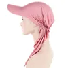 Casquettes de balle Mode Musulman Hijab Turban Chapeau Pour Femmes Casquette De Baseball Chapeaux De Soleil Foulard Écharpe Bord Imprimé Floral Femme Foulards Bandanas