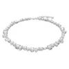 Luxury Jewery Swarovskis Necklace Flödande ljus Färgglad godishalsband för kvinnor som använder Swally Element Crystal Rainbow White Snake Bone Chain
