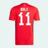 2024 2025 BALE Wales Fußballtrikots WILSON ALLEN RAMSEY 24 25 World National Team Cup Rodon VOKES Home Football Shirt Männer Kinder Kits Uniformen Fans Spielerversion