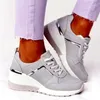 Casual Shoes Women's Shoe Size 43 Summer Sneakers Platform Tennis Kvinnlig kilkorg 2024 Stora tjocka sultränare Fashion Mesh