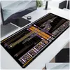 Mouse Pads Wrist Rests Spacecraft Dings Table Mats Computer Mousepad Company Big Desk Pad 100X55Cm Large Gamer Mousepads Mat Drop D Dhwlz