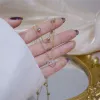 Moda urocza miłość wisiorek w kształcie serca 14k biały złoty naszyjnik Pearl łańcuch błyszczącego kobiety 2024 Estetyczna biżuteria Choker Wedding Party Prezent biżuterii