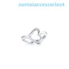 2024 Designer Luxury Brand Jewelry Band Rings the New 925 Silver Plated Heart Shaped From Mens and Womens Same Style Fashion Love Advanced Sense Ring