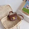 Fashion Baby Girls Princess Crossbody Bag Kids Lovely Mini Chain Coin Purse Cute Leather Shoulder Bags Small Wallet