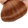 Extensions Extensions de cheveux naturels humains droits réel brésilien Remy boucle Micro anneau Extensions de cheveux 40g/50g/ensemble Invisible Microring cheveux