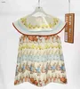 Fashion girls dresses Animal pattern full print skirt Princess dress Size 100-150 CM kids designer clothes baby frock 24Mar