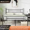 Outros suprimentos de cama 14 polegadas plataforma cama com caixa de armazenamento primavera precisa de móveis de quarto de metal sólido macarrão plano entrega gratuita extra grande y240320