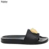 Nouveaux 24ss Luxurys Pantoufles de créateurs Nouvelle marque de mode Classiques Sandale Casual Hommes Femmes Sandale Sliders Metal Summer Platform Pantoufles