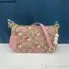 Damentasche Designer 2024 Neue kleine quadratische Tasche Perle Umhängetasche Umhängetasche Frühlingsblume personalisiert