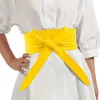 Ceintures à lacets nœud papillon pour femmes en cuir PU large ceinture cravates nœud dames robe décoration ceinture Cinturones Mujer