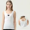 Canotte da donna Abbigliamento Anagram Canotta in misto cotone ricamato T-shirt firmate Tuta da yoga Reggiseno sportivo fitness lavorato a maglia Mini Top corto da donna