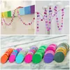 Party Decoration Macaron Colored Circle Garlands Decorations For Classroom Room Baby Shower Birthday Decor Wall Hanging Dots Paper String