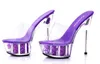 Robe chaussures chaussure femme plate-forme sandales été multicolore rose fleur diapositives imperméable 15cm discothèque sexy à talons hauts plus-taille 34-43 h2403254