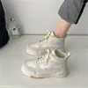 Walking Shoes 2024 Designers Chunky Sneakers Platform Fashion Women Lace Up Casual Spring Woman Sports Trainers HighTop