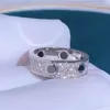 Кольцо Мидзин с покрытием из трех рядов бриллиантов Full Sky Star Fashion Персонализированное кольцо