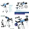 Gun Lights Optics F40070M Telescope Astronomical Monocar med stativ Refractor Spyglass Zoom High Powerf för astronomiskt utrymme Dhevh