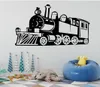 Claasic Train à vapeur Stickers muraux amovible Sticker Mural Train autocollant décoration salon enfants garçons chambre murale Poster4004163