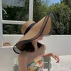 Big Brim Straw Temperament Organza Fisherman Women's Thin Protection Summer Vacation Beach Sun Hat