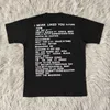 Мужские футболки Новинка мужского CPFM 2023 года.XYZ Футболка «I Never Liked You» в стиле хип-хоп, скейтборд, уличная хлопковая футболка, топ, размер США #144 J240319