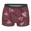 Cuecas boxer homens roupa interior masculina calcinha machadinha padrão aleatório shorts confortáveis homme