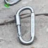 Keychains 합금 알루미늄 튼튼한 내구성 캠핑 장비 여행 키트 배낭 여행 최고 등급 Carabiner 소형 생존 장비