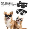 Vêtements pour chiens Lunettes coupe-vent Lunettes pour animaux de compagnie Ensemble pour chiens de petite race Lunettes de soleil anti-UV avec réglable petit/moyen