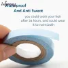 Adesivos 5 rolos de fita azul 0.8cm forte adesivo duplo sistema de substituição de fita lateral para fita em perucas de renda de extensão de cabelo humano peruca