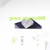 Pierres de moissanite VVS plaquées or 18 carats en forme de cœur, bagues en argent sterling 925, bijoux hip hop, offre spéciale