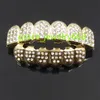 dents en or hiphop dents en or grillz amovible cristal prise de dent en or