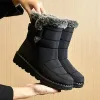 Boots Snow Boots Women Plus size laarzen voor vrouwen waterdichte vrouwen schoenen houden warme damesschoenen nieuwe platte bota's mujer winter laars vrouw