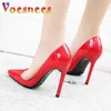 Robe chaussures couleur bonbon sexy pompes pointues 11cm fête européenne et américaine femmes confort bouche peu profonde bureau talons hauts grande taille h24032502