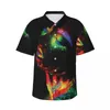 Camisas casuales para hombres Camisa hawaiana Flores de vacaciones Blusas de cabeza para mujer Mujer empoderada Retro Masculino Manga corta Ropa transpirable