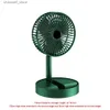 Electric Fans Desktop fan foldable and extendable USB charging air conditioning cooling fan 3-speed summer low-noise household appliancesY240320