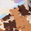 Party Decoration 100st/Pack Bear Paper Confetti Cream Brown Teddy Baby Shower Favor Table Birthday Decor Sprinkles Scatter