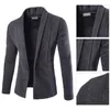 남자 재킷 남자 코트 스타일리시 한 캐주얼 턴 다운 칼라 재킷 3 색 비즈니스 슬림 한 긴 소매 작업