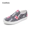 Schoenen cresfimix mannelijke mode comfortabele lente zomerpatroon slip op schoenen mannen cool straat canvas schoenen schoenen vlagschoenen a2693