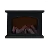 Decorative Figurines 1 Set Fake Fireplace Light Excellent Practical LED Battery Powered Night Decor For Bedroom