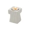 Ljushållare Fashion Holder Solid Square Tealight Candlest för Wedding Home Decor EL Supplies