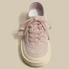 Sapatos casuais comemore sapato plano feminino 2024 tendência primavera fundo grosso branco plataforma esporte tênis calçados de verão