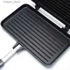 Stampi da forno Gas Antiaderente Sabbiatrice Ferro Pane Tostato Macchina per la colazione Pancake Cottura Barbecue Forno Stampo Stampo Griglia Padella L240319