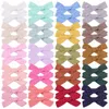 Bow Hair Clips Baby Kids Candy Color Barrettes Småbarn Söt enkla flickor Hårnålar Clippers Huvudbonader Tillbehör för barn