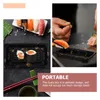 Ta ut containrar 25 datorer Veggie Tray Sushi Box Plastförpackningslådor Bär behållare Takeout Takeaway Appetizers