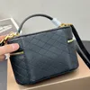 Mini neceser para cosméticos, cartera de diseñador para mujer, bolso cruzado, porta pasaportes de mano, bolsas de mano blancas y negras