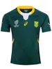 19 Afrique du Sud Coupe du monde Home Rugby Jersey Sports Top Casual Homme Homme à manches courtes