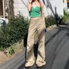 Damenjeans American Khaki Work Kinderfrühling Hoch taillierte dünne lässige Micro Flare Straight Pants Tide