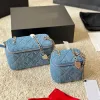 Camellia Designer Väskor Kvinnor denim Cross Body Chain Purse broderi Jacquard Evening Påsar Diagonal Rem Luxurys Square Bag