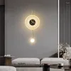 Applique murale moderne avec horloge Led, luminaire de luxe Simple, décoration de la maison, salon, éclairage conçu par Art