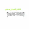 Yiwu Jewelry Factory Inlay Crystal Chain Shape銅歯Grillz